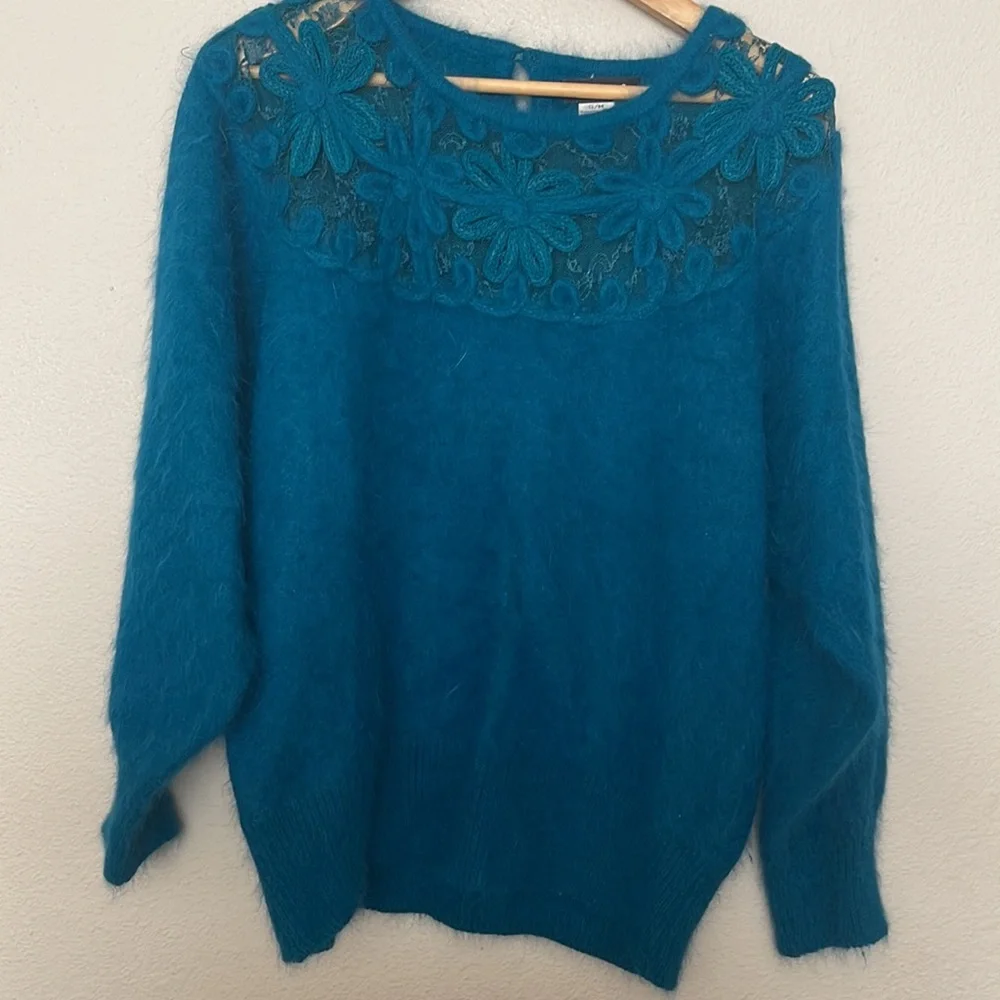 Vintage Connie A Lee‎ Angora Fuzzy Sweater